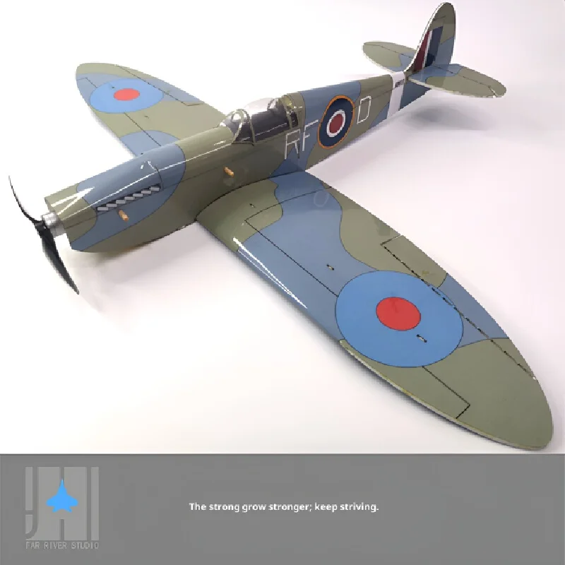 Spitfire نمط مايكرو التحكم عن بعد الطائرات سطح المكتب زخرفة Diy بها بنفسك الجمعية الثابتة الجناح الجناح تمثال نموذج طائرة الاطفال غرامة لعبة