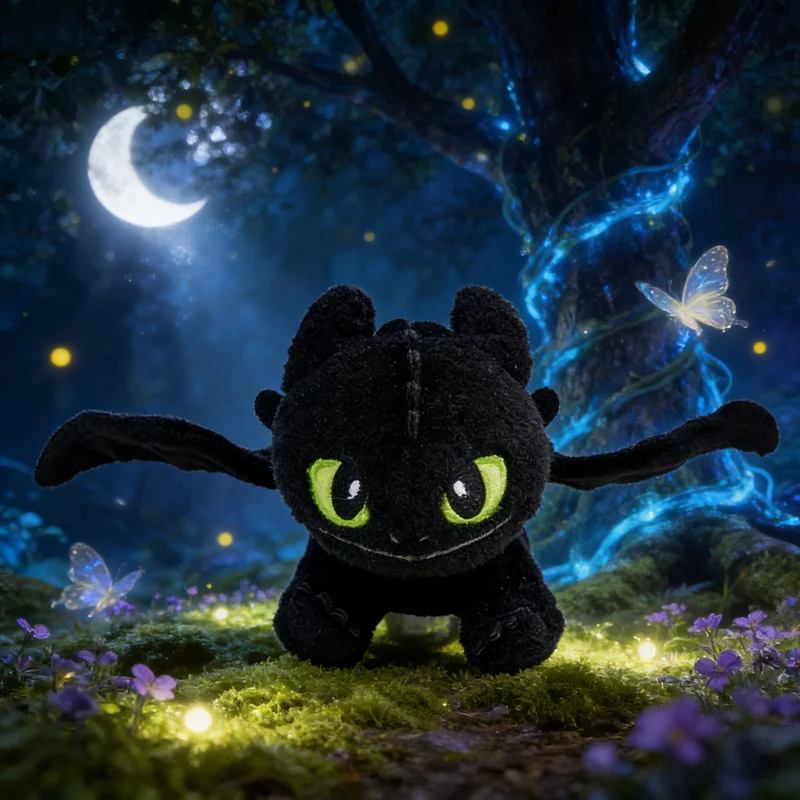 De nieuwe echte Potdemiel-honingpot is schattig en tandeloos, en het is een pluche cadeauspeeltje met drakentraining en's nachts kwaad moeten