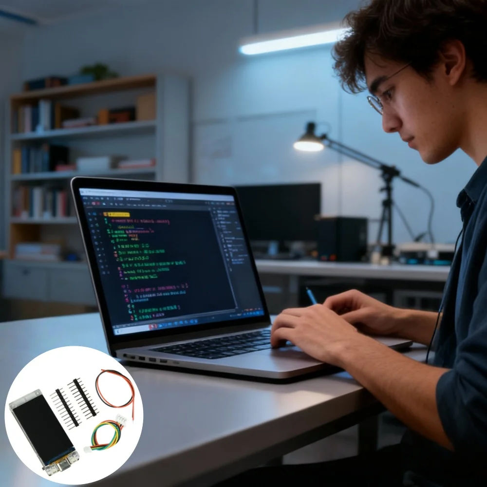 لوحة تطوير ESP32-S3R8 مع شاشة TFT WiFi BLE معدل التجزئة ثنائي الوضع 388 كيلو هرتز/ثانية وحدة التعدين #1
