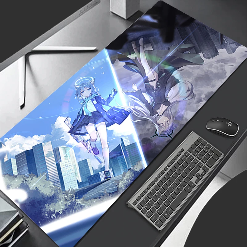 Anime Blue Archive Sunaookami Shiroko Mouse Pad Gamer Keyboard Pad Desk Mouse Mat Carpet Rubber Tapis Souris Gaming Mousepad