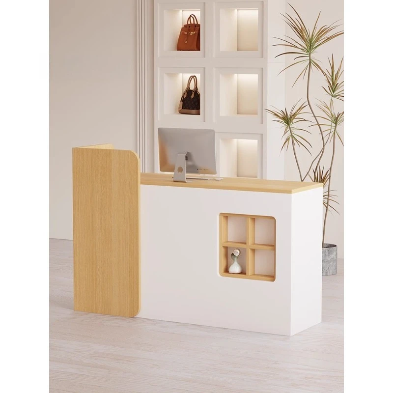 

Bar checkout page store small company reception light luxury table simple women's clothing store beauty salon counter