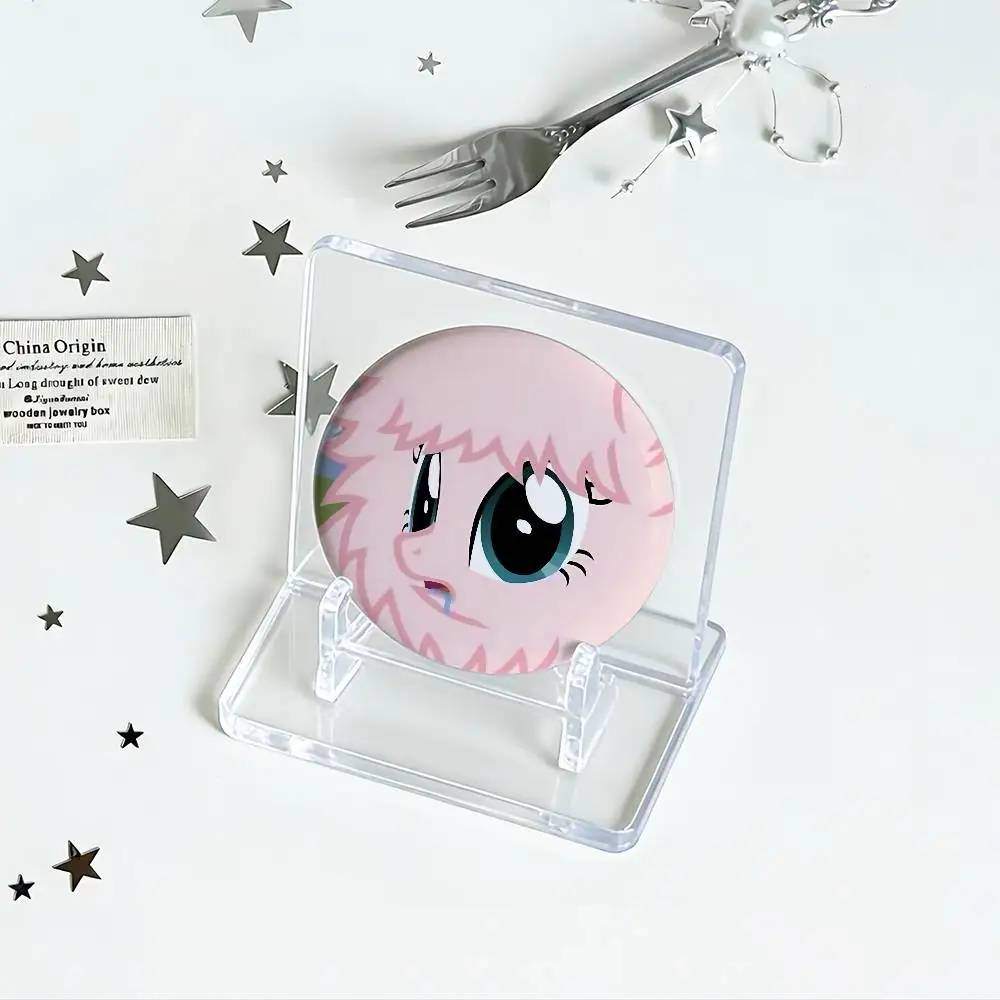 Cute-F-fluffle Puff-S Kawaii Enamel Pins Handmade Round Brooch L Killer Yagami Light Cosplay Badge Backpacks Jewelry Gifts