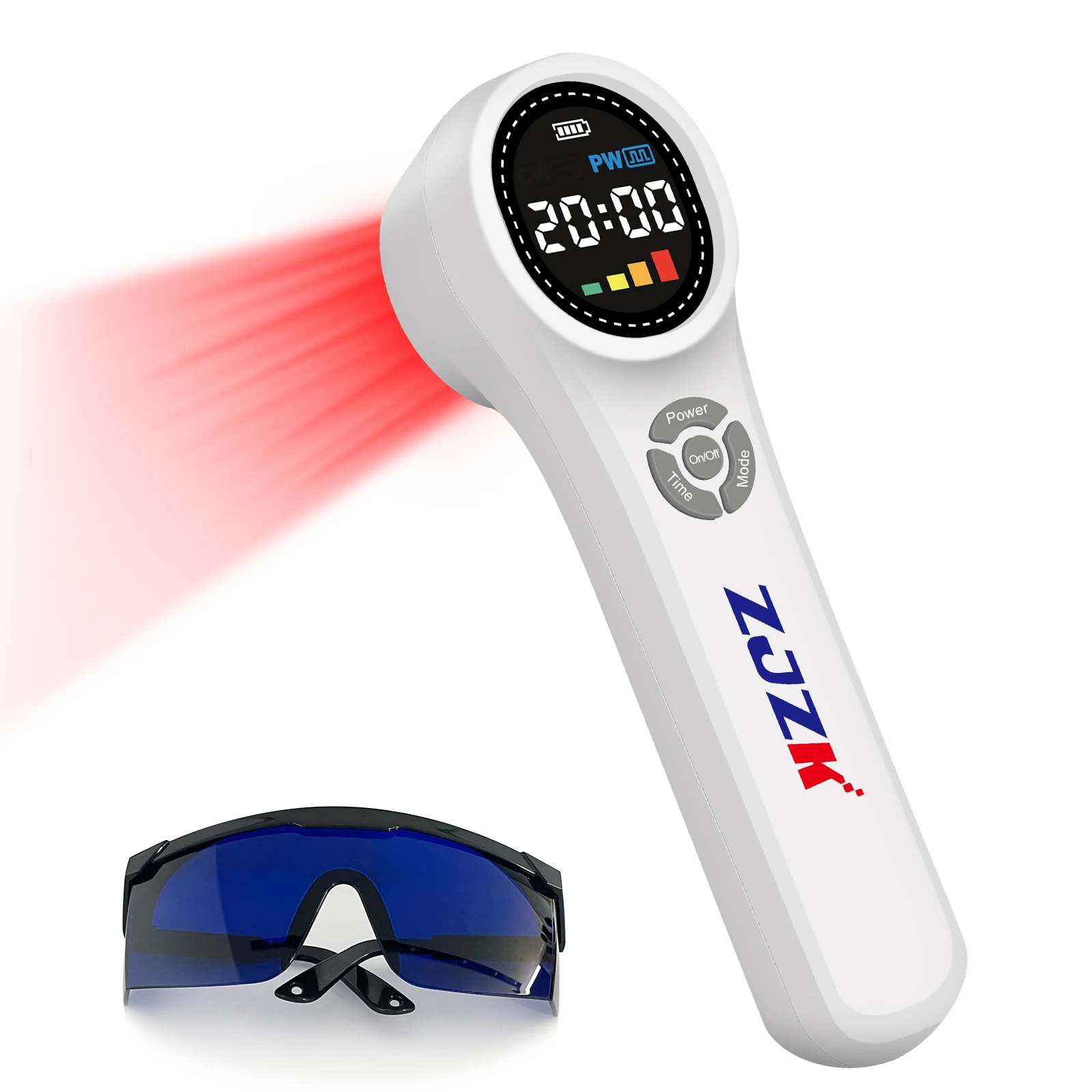 ZJZK 1760 mw Koudlicht Lasertherapie Pijn 660nmx16diodes Kliniek Chiropractie 810nmx4diodes + 980nmx4diodes Dysmenorroe Verstuiking - afbeelding 2