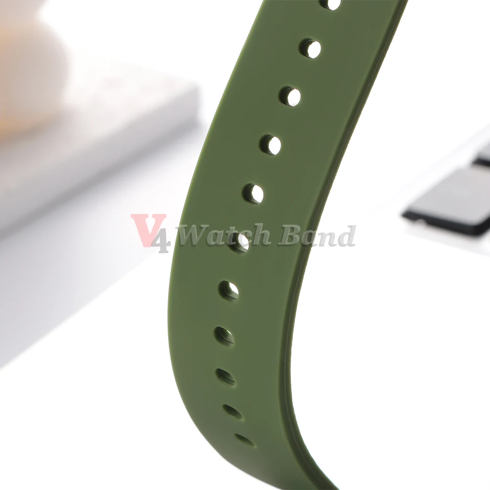 Silicone Watch Band Rubber Wrist Straps 18mm 20mm 22mm 24mm Watch Strap for Galaxy Replace Bands for Oris for Seiko for Citizen view 6