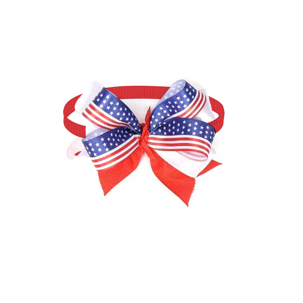 30pcs Big Dog Accessories 4th of July Large Dog BowTies Large Pet Neckties Pet Supplies Dogs Tie PetAccessories for Large Dogs