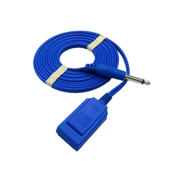 ESU Electrode Plate Adapter Cable, Negative Plate Connecting Cable, 6.3mm Plug, for Disposable Bipolar Plate and Monopolar Plate