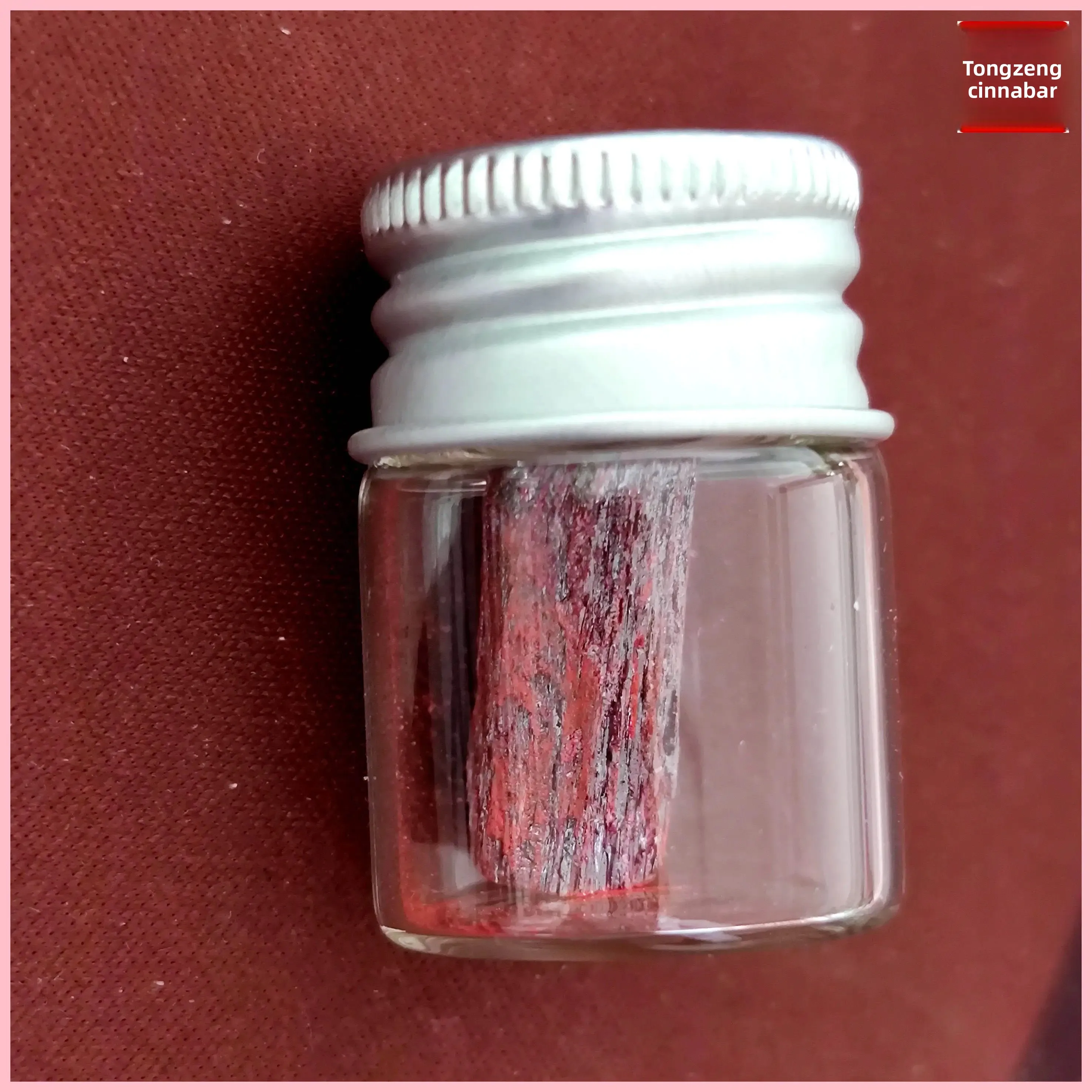 Cinnabar Block Particles Natural Raw Stone Ore Crystal Small Particles Pendant Purple Gold Sand Lucky Pendant Carry-on Couple's