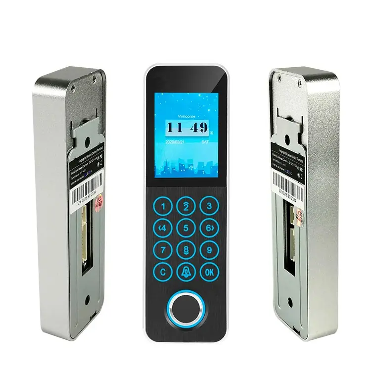 TIMY TFS50 Cloud-Based Smart Biometric Access Control System Fingerprint  2'' TFT LCD Screen Anti-Passback Tamper Alarm