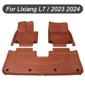 Groothandel Auto Vloermatten voor Lixiang L7 2023 2024 Waterdichte antislip Voet Pad TPE Auto Tapijt Zwarte Vloer liners Kofferbak Matten