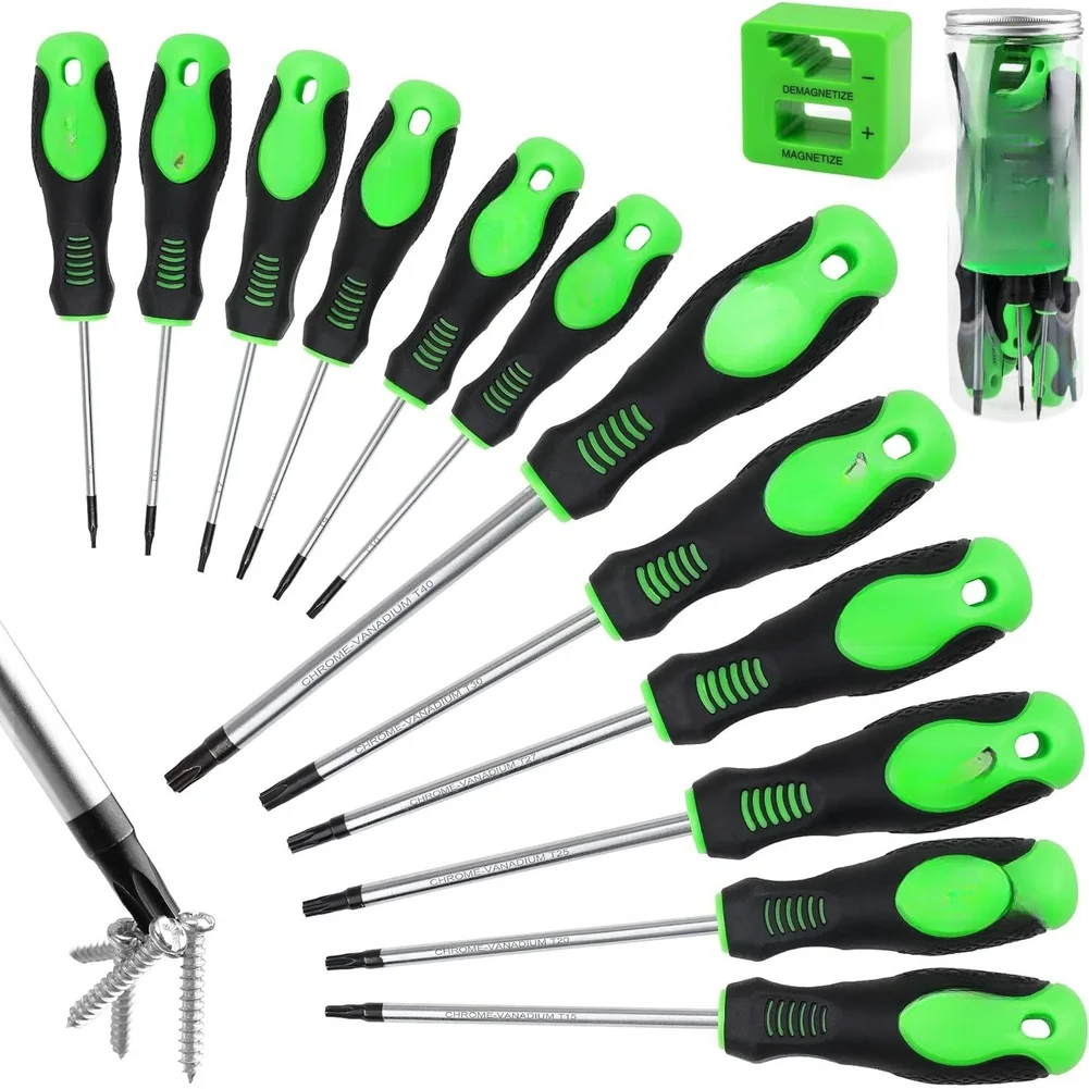 

13pcs Multipurpose Handle Screwdrivers Set With Magnetic Insulated Security Star Bit Screwdriver Kit For Electronic Phone Repair