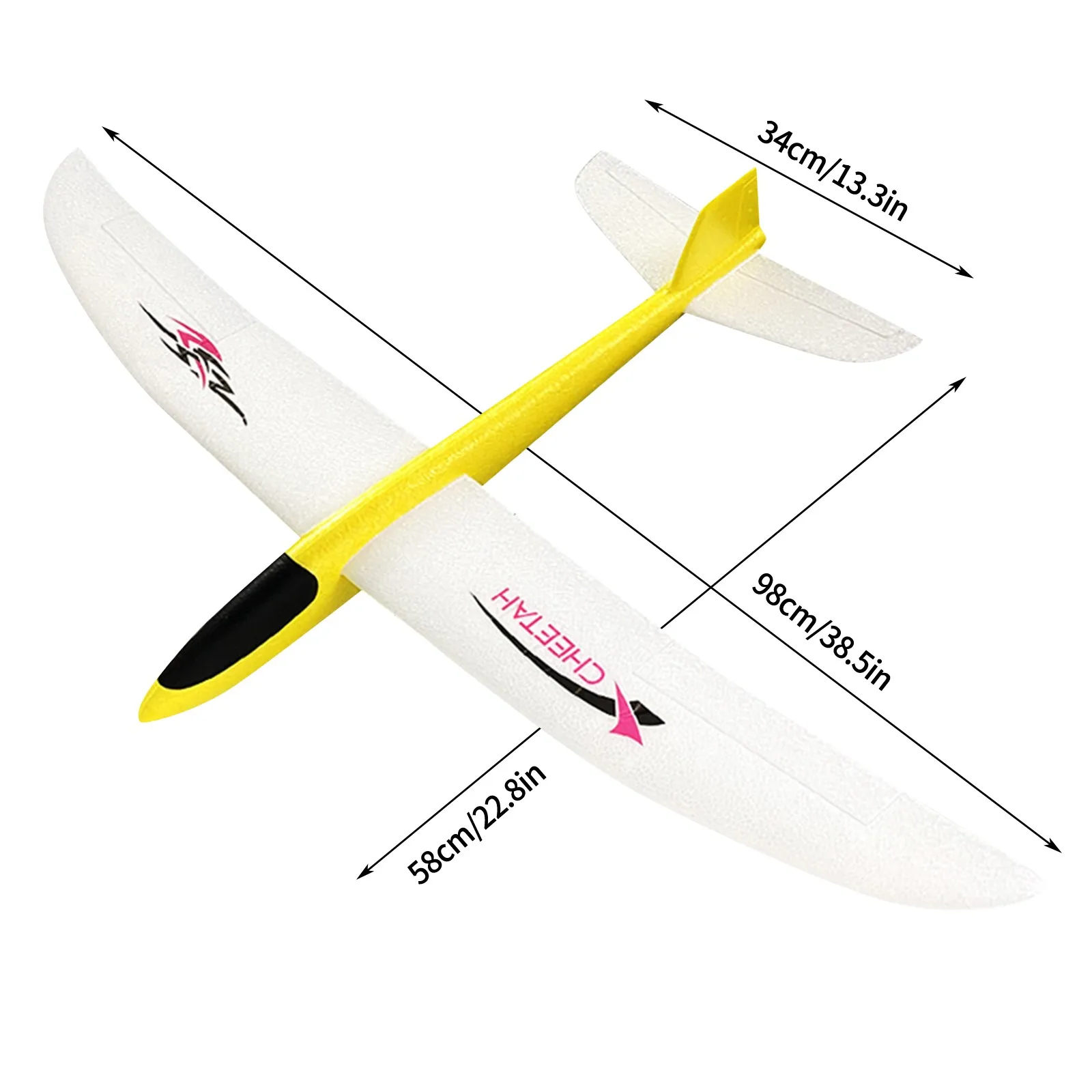 Hand-throwing Aircraft Outdoor Toy Foam Aircraft Sliding Gyro Glider Can Be Modified Model Aircraft