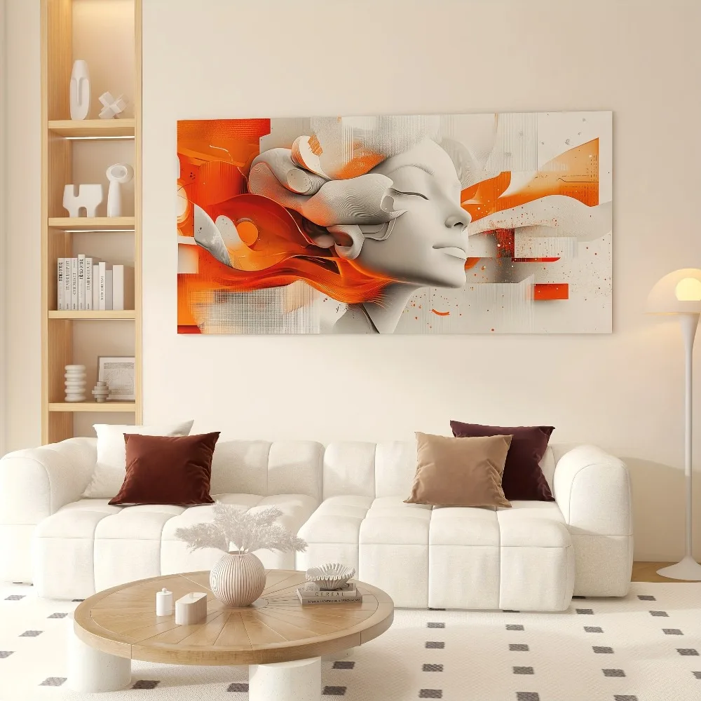 ابحث عن سلامة في المرايا المكسورة، اختيار رائع للهدايا الفنية الجدارية، تنجيد، إطار من خشب الصنوبر الصلب السميك مقاس 1.5 بوصة