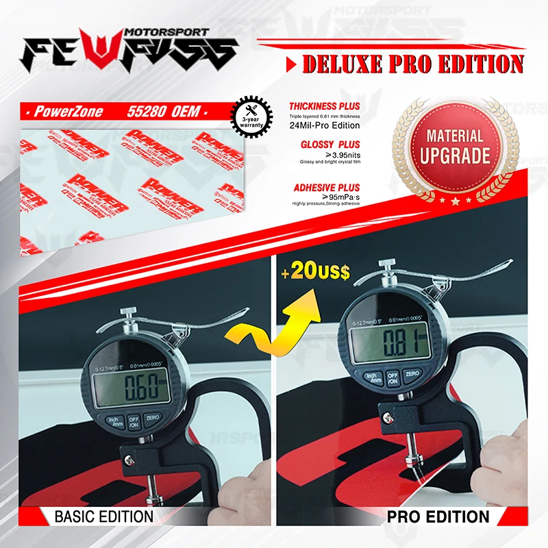 Fewfuss الرسومات الشارات ملصقات دراجة نارية خلفية مخصصة لهوندا 1998 1999 CR125 1997-99 CR250 001