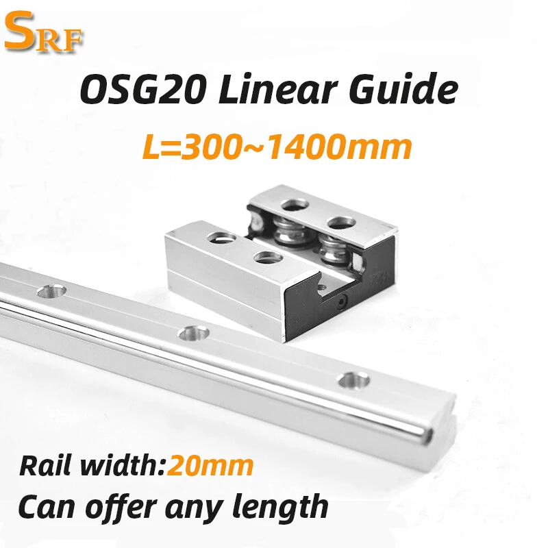 OSG20 Double Axis Linear Guide Wood Working Machinery Built out 300-1400mm Roller Slide Rail Wheel Block for Precision Cutting