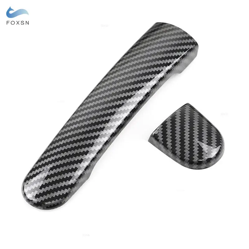 For VW Golf 4 Jetta Bora MK4 Rabbit A4 1J Passat B5 Polo ABS Chrome / Carbon Style Exterior Door Handle Covers Protective Trim