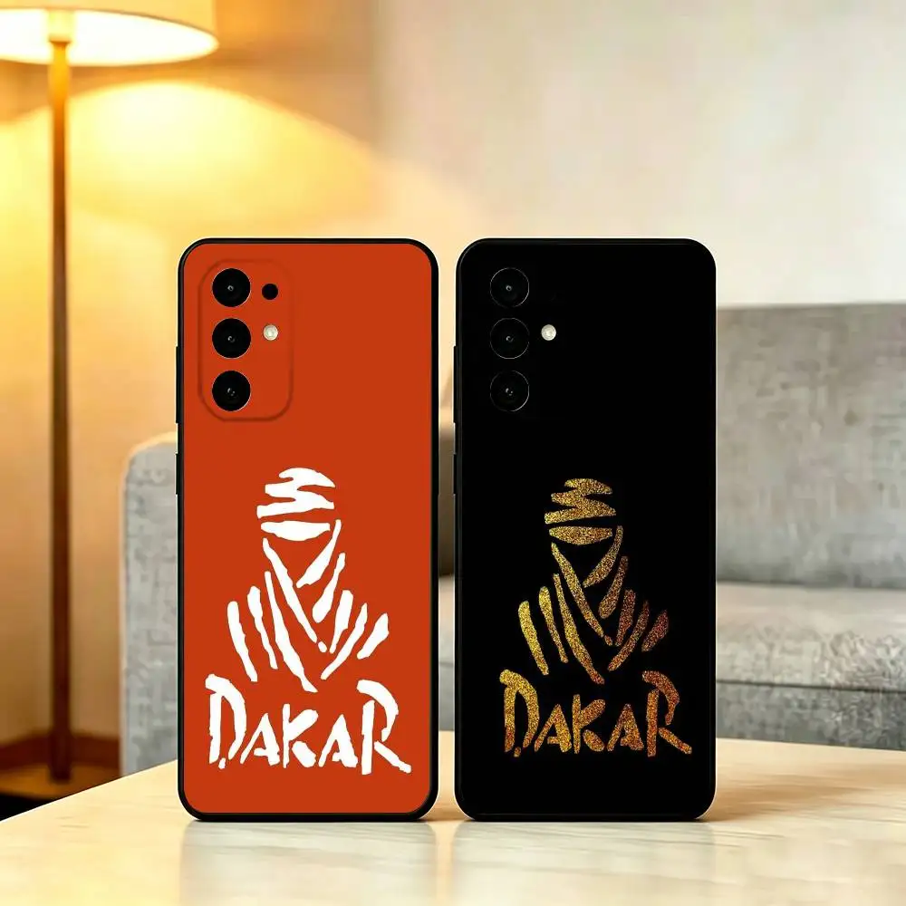 Rally x Dakar Logo Phone Case For Samsung S25,S24,S21,S22,S23,S30,Ultra,S20,Plus,Fe,Soft Black Cover