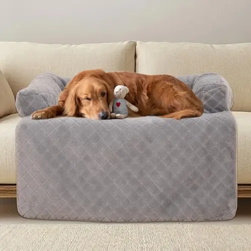 

Calming Dog Bed for Large Dogs - Soft, Durable & Washable Couch-Style Mat for Dogs & Cats