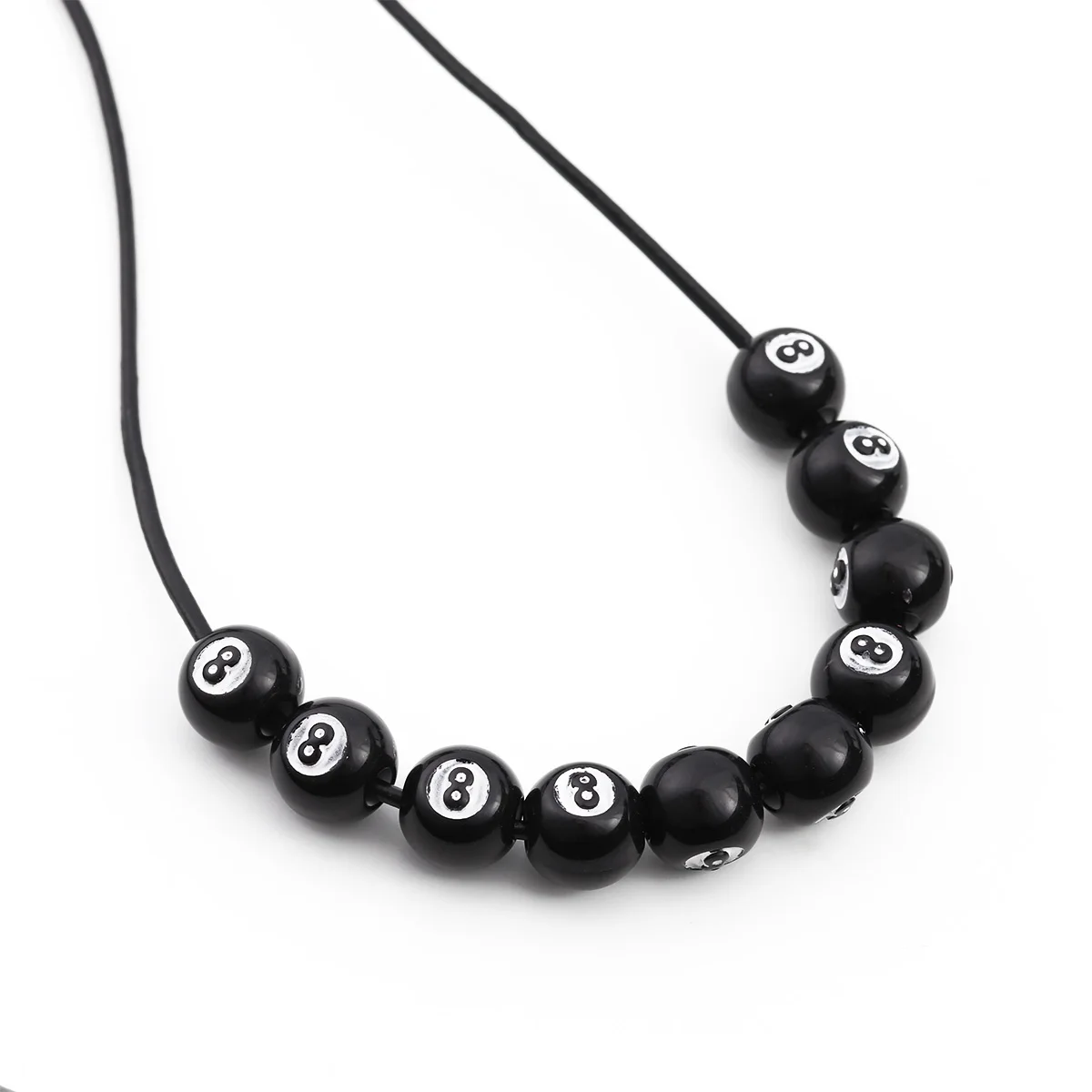 8 colors 16mm Round Acrylic Big Hole Billiards Ball Loose Spacer Beads For Jewelry Making DIY Handmade Bracelet Findings