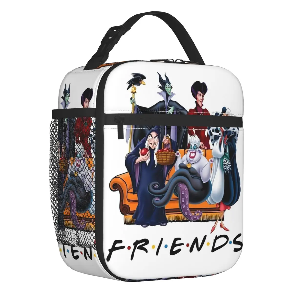 

Custom Villains Women Wicked People Insulated Lunch Bag for Work School Classic Cartoon Movie Resuable Cooler Thermal Lunch Box
