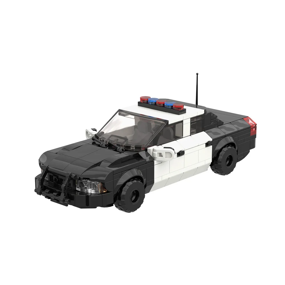 

Gobricks MOC Crown Victoria Police Interceptor Building Blocks Model 2011 Classic Police Car Bricks Assembled Toy Children Gift