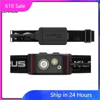 Klarus HM5 800Lumens Lightweight High Output Triple-Light Headlamp Replaceable Headband Enhanced Sweat Absorption and Cooling
