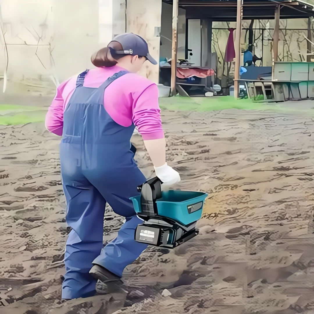

Electric Fertilizer Spreader 3.3L Cordless Handheld Seed Spreader for Law for Makita 18V Battery for Seed Lawn Ice Melt Salt