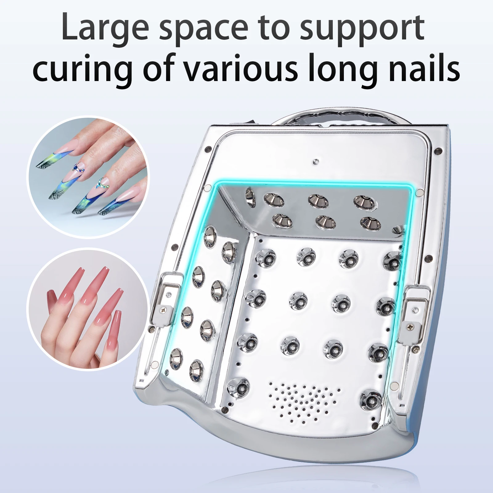 Lampu Kuku Profesional 86w Tanpa Kabel Portabel UV LED Operasi Cerdas Sensor Otomatis