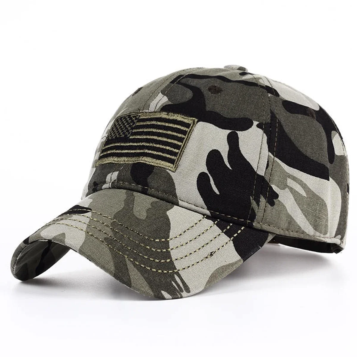 Unisex Flag Of The United States Embroidery Baseball Caps Spring Autumn Outdoor Adjustable Casual Hats Sunscreen Hat Sports Cap