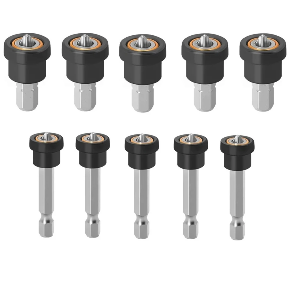 

AA51-10Pcs Magnetic Drywall Screw Setter Bits For Plasterboard Hex Shank Positioning Bit Easy Installation Drill Accessory