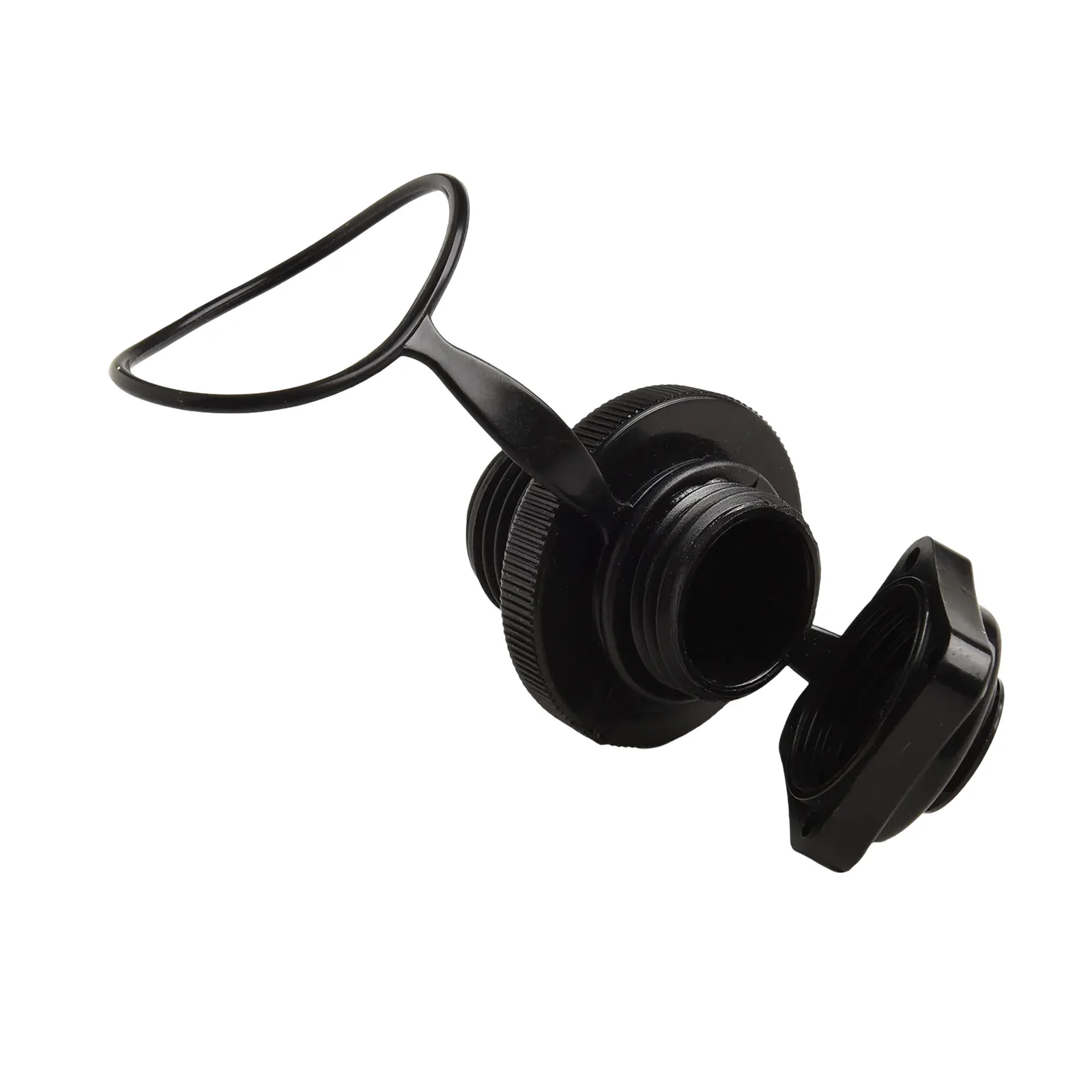 Inflatable Raft Black Kayak Air Valve Boat Air Valve Cap Quick Inflation Threaded Valve Cap Wide Compatibility