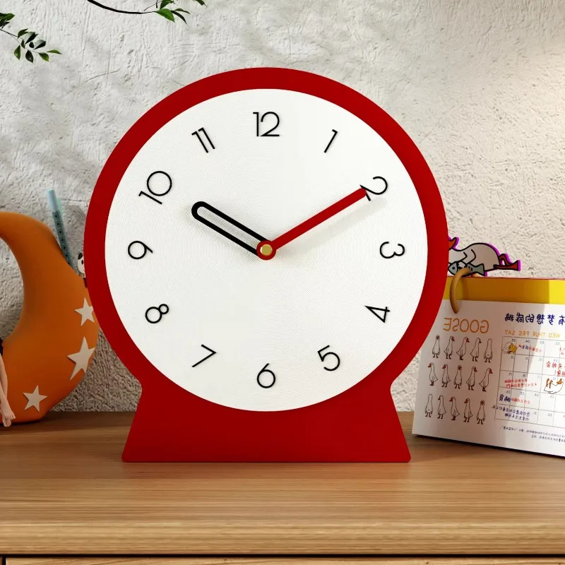 

Creative Living Room Wall Clocks Two Patterns Desktop Clocks Modern Simple Artistic Silent Table Clock Luxury Home Decoration