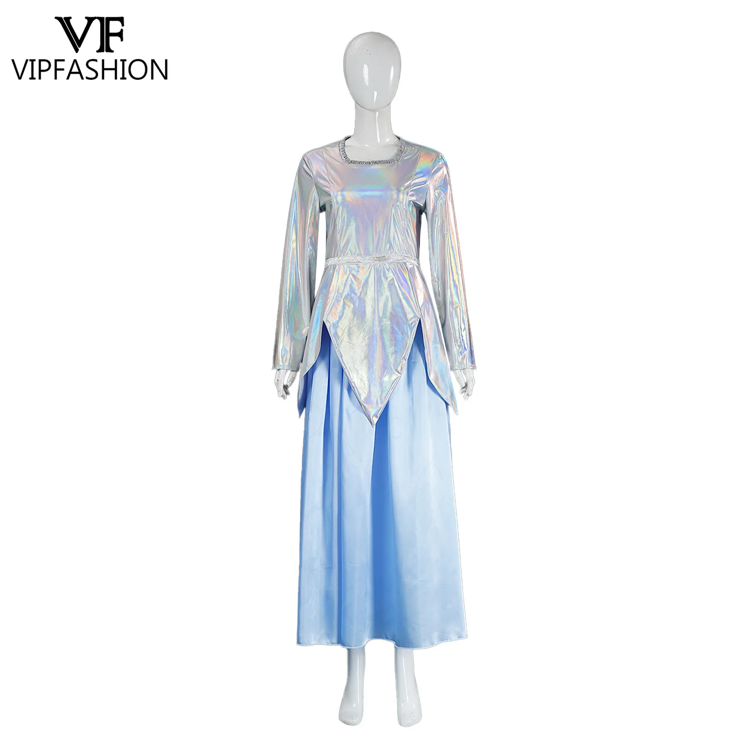 VIP أزياء الهالوين الجنية العرابة تأثيري حلي امرأة قزم فستان أنيمي فيلم مرحلة الأداء الزي القرون الوسطى فستان فني