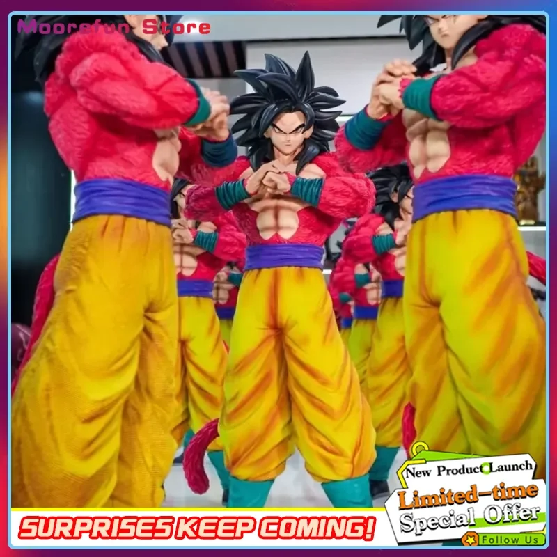 

Jt Statue 53cm/20.87inch Anime Dragon Ball SSJ4 Goku Figure Super Saiyan PVC Action Figures Collection Model Toys Gifts
