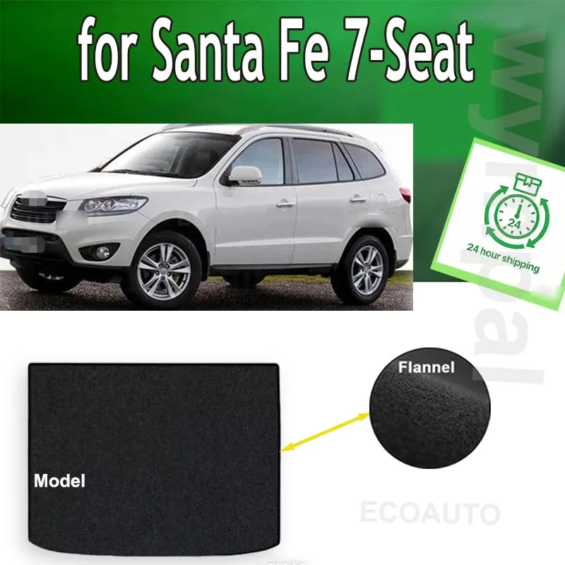

TREADFIT Rear Trunk Mats For Santa Fe 7-Seat 2006-2012 Tray Trunk Luggage Floor Pads