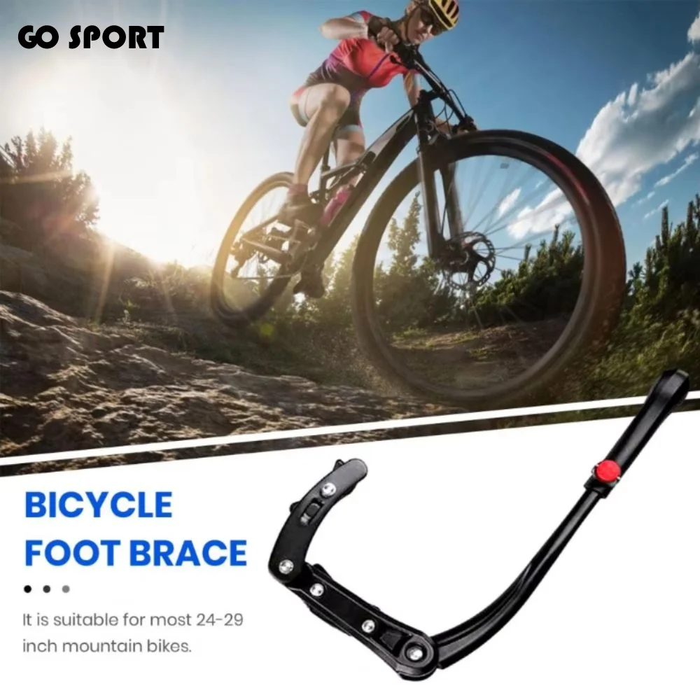 

Side Rear Aluminum Bicycle Kick Stand Single Rear Kickstand Adjustable Side Support Road Bicycle