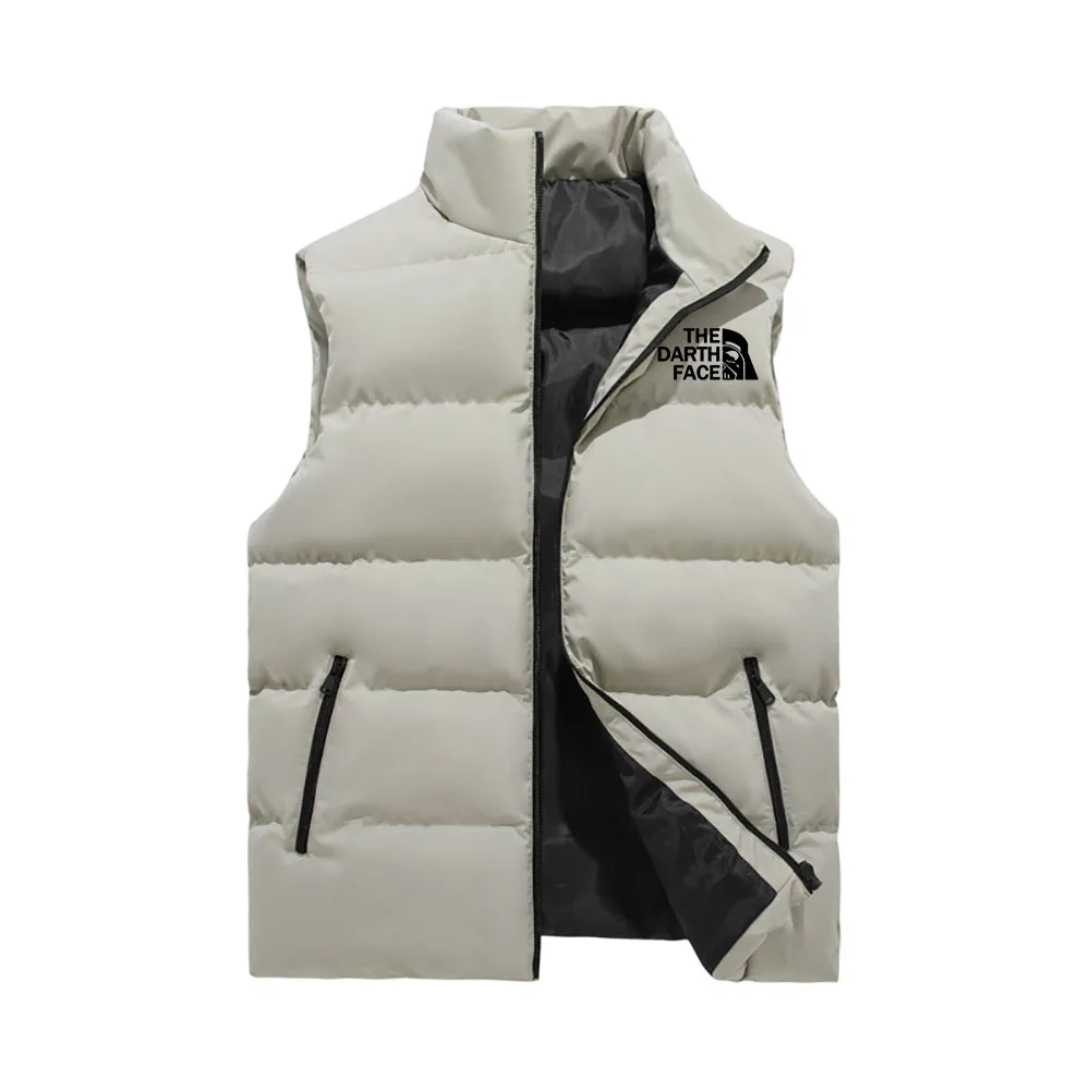 2024 Nieuwe Winter Merk Kleding Vest Warm Mouwloos Jasje Casual Vest Winter Winddicht Jack Heren Rits Donzen Vest