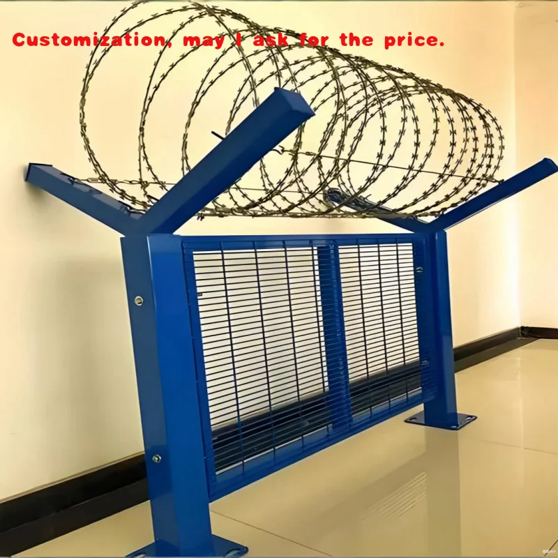 

custom.Perimeter Security Fence Twin Wire Mesh Fence Industrial Road Zoo Stadium Fence