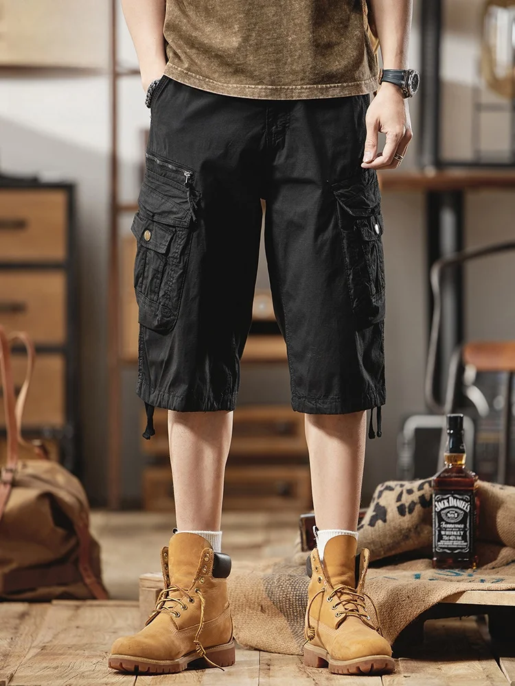 

Jeanswest American Retro Workwear orts Men's Loose Straight Leg Summer Thin Casual Pants Youth Vitali Sle Cotton Blend