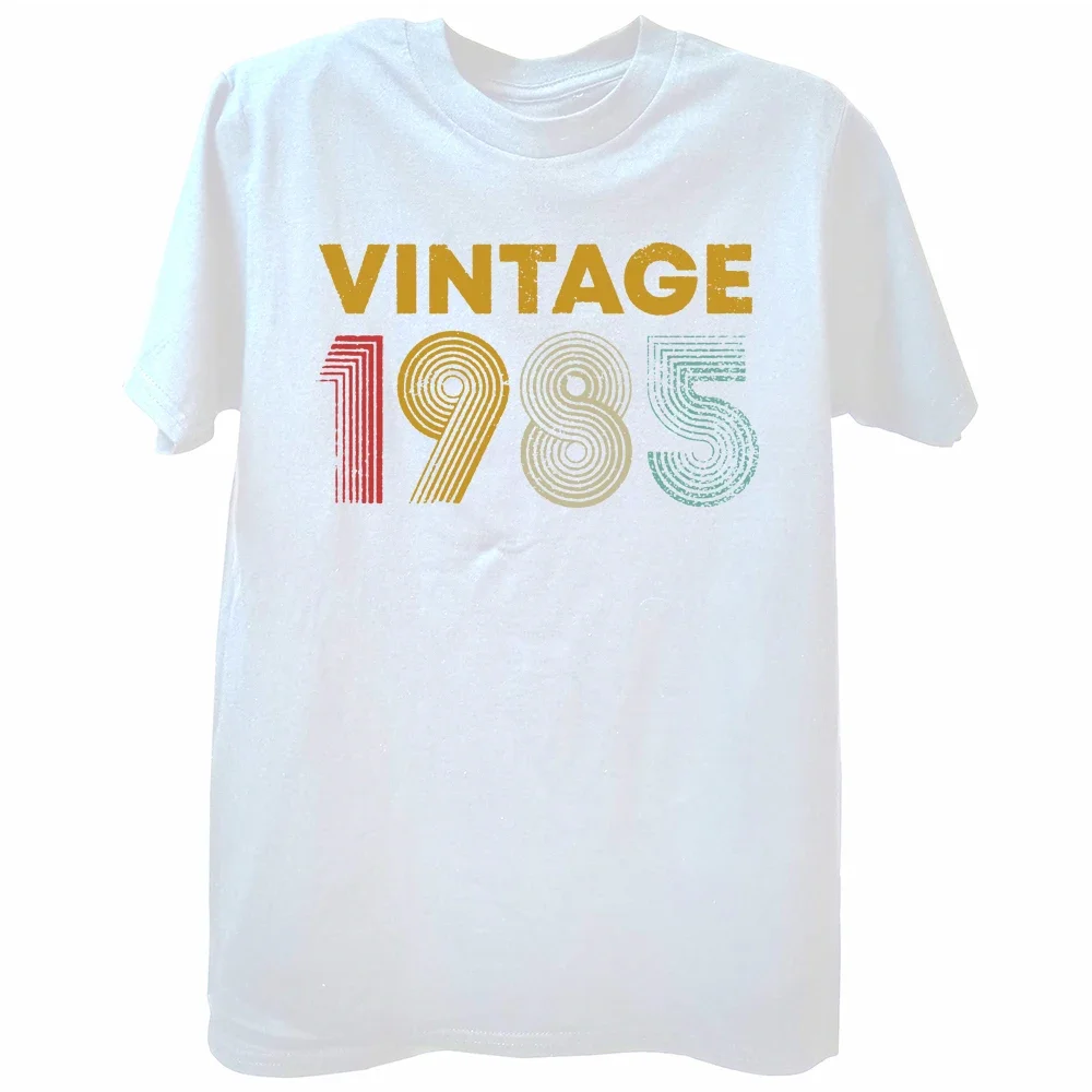 2023 Graphic Streetwear Short Sleeve T-shirt Vintage 1985 38th Birthday Gift Men Women 38 Years Old TShirts Summer Style