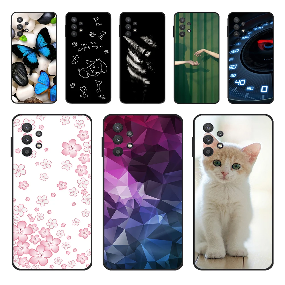 For Samsung A32 4G Case Phone Cover 6.4'' A325F Soft silicone TPU Back Covers for Samsung Galaxy A32 5G 6.5'' Funda A 32 2021