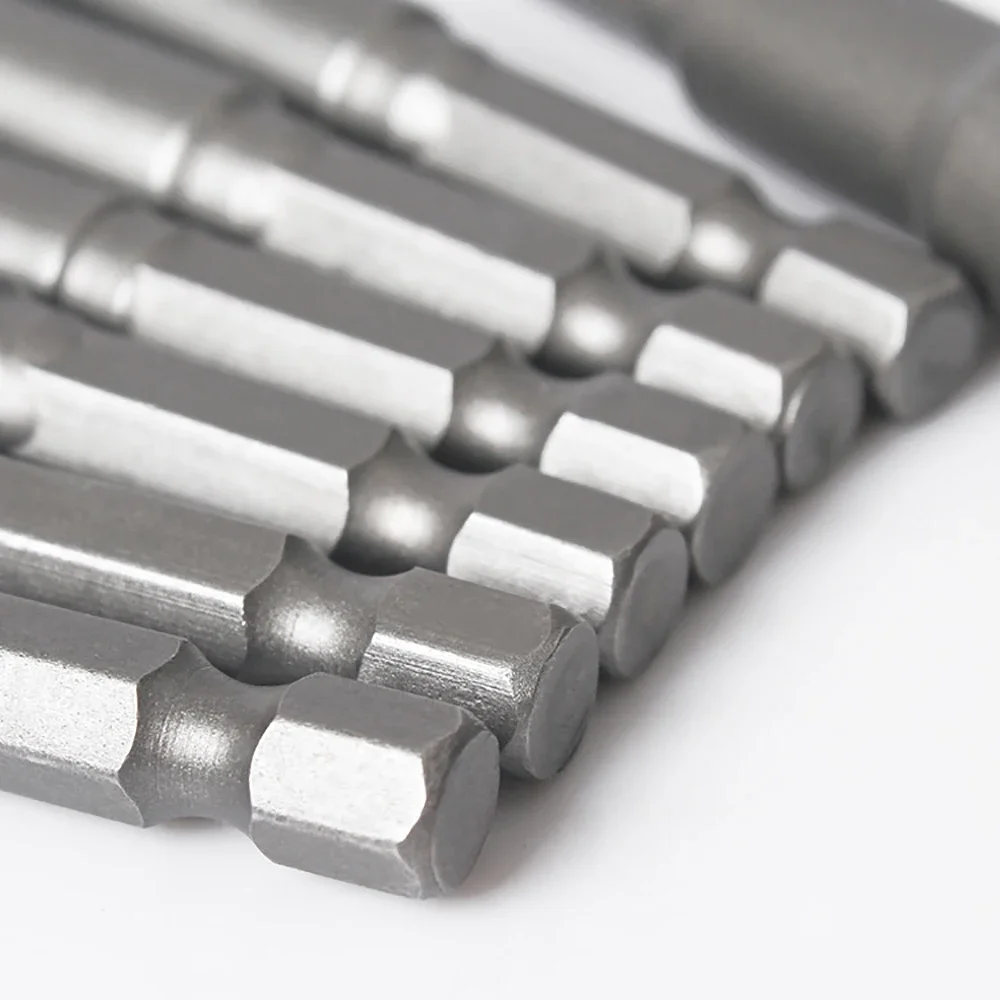 Socket Bit 5/6/6.35/7/8~19MM Magnetic Electric Wrench Socket 65mm Length Impact Socket Adapter for Power Tools 6.35mm Hex Shank