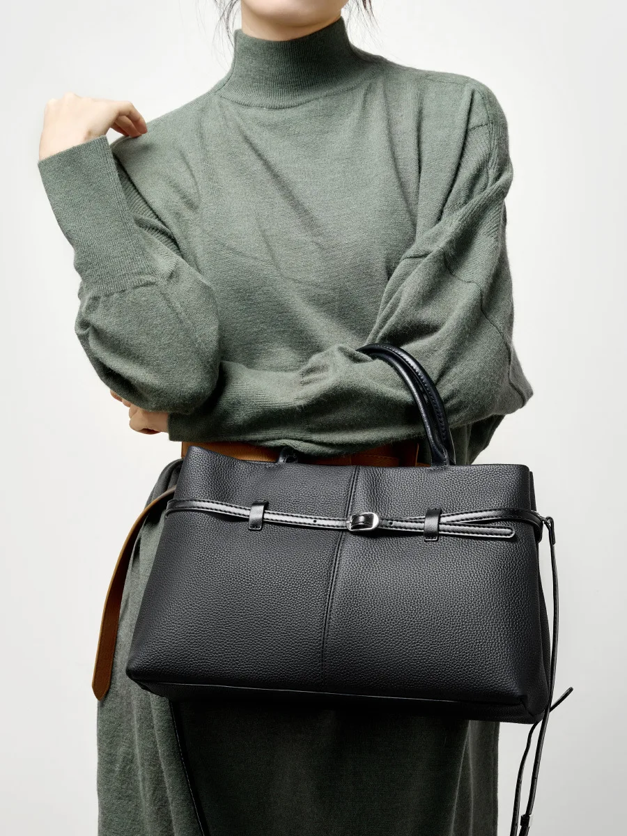 YANATARI Genuine leather woman bag shoulder bag Handbags ladies crossbody bags luxury designer minimalism bag Cattle leather