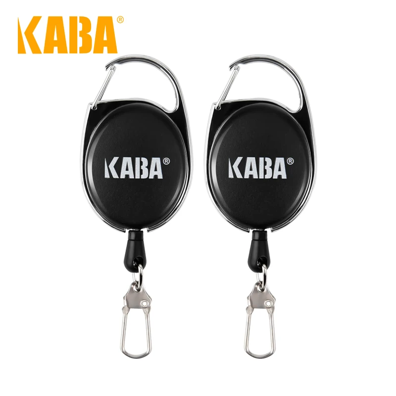 KABA Fishing Lanyard Retractor Retractable Key Chain Reel Tools Extractor Keeper Badge Holder Tackle Boxes Fishing Accessories