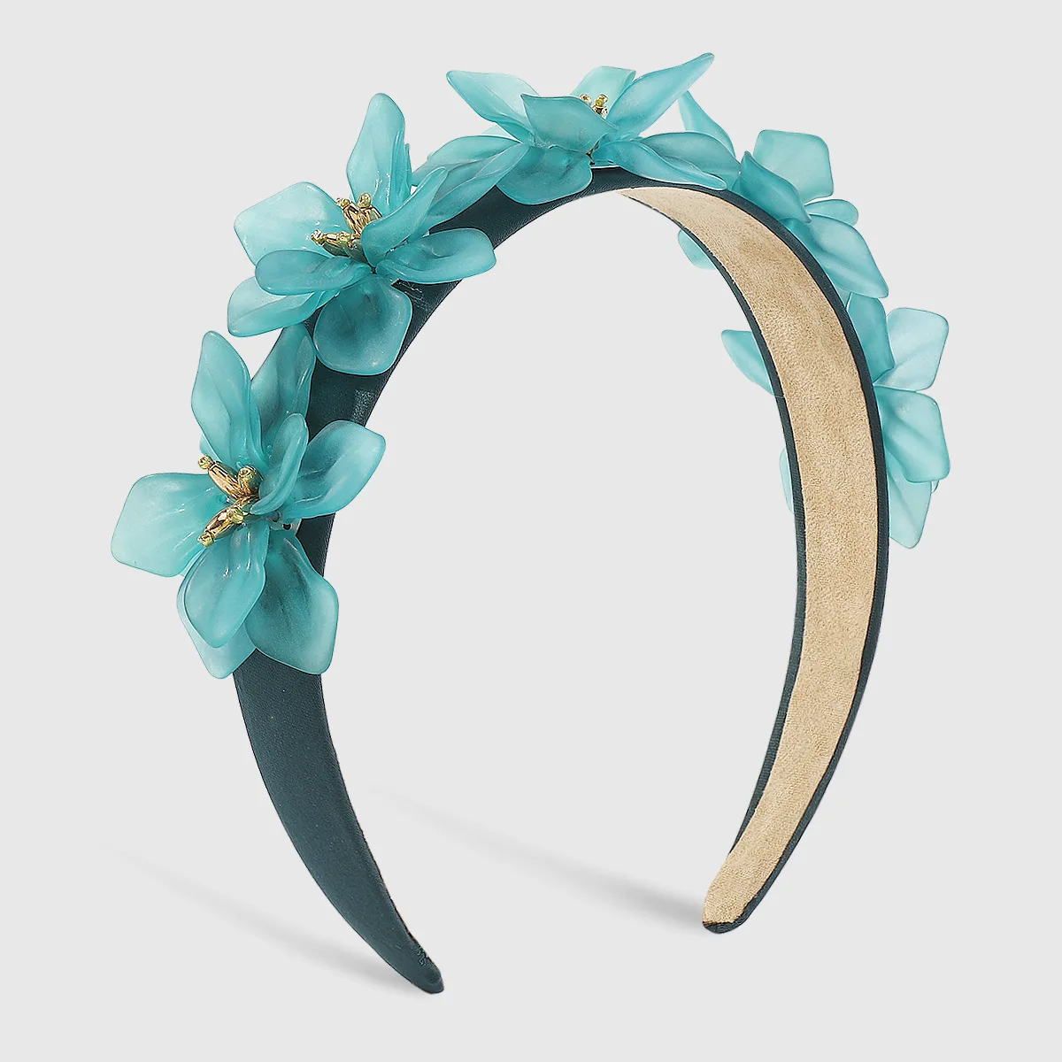 Fashion Design Three-Dimensional Resin Flower Headband Temperament Artificial Flower Headband Hair Accessories Female