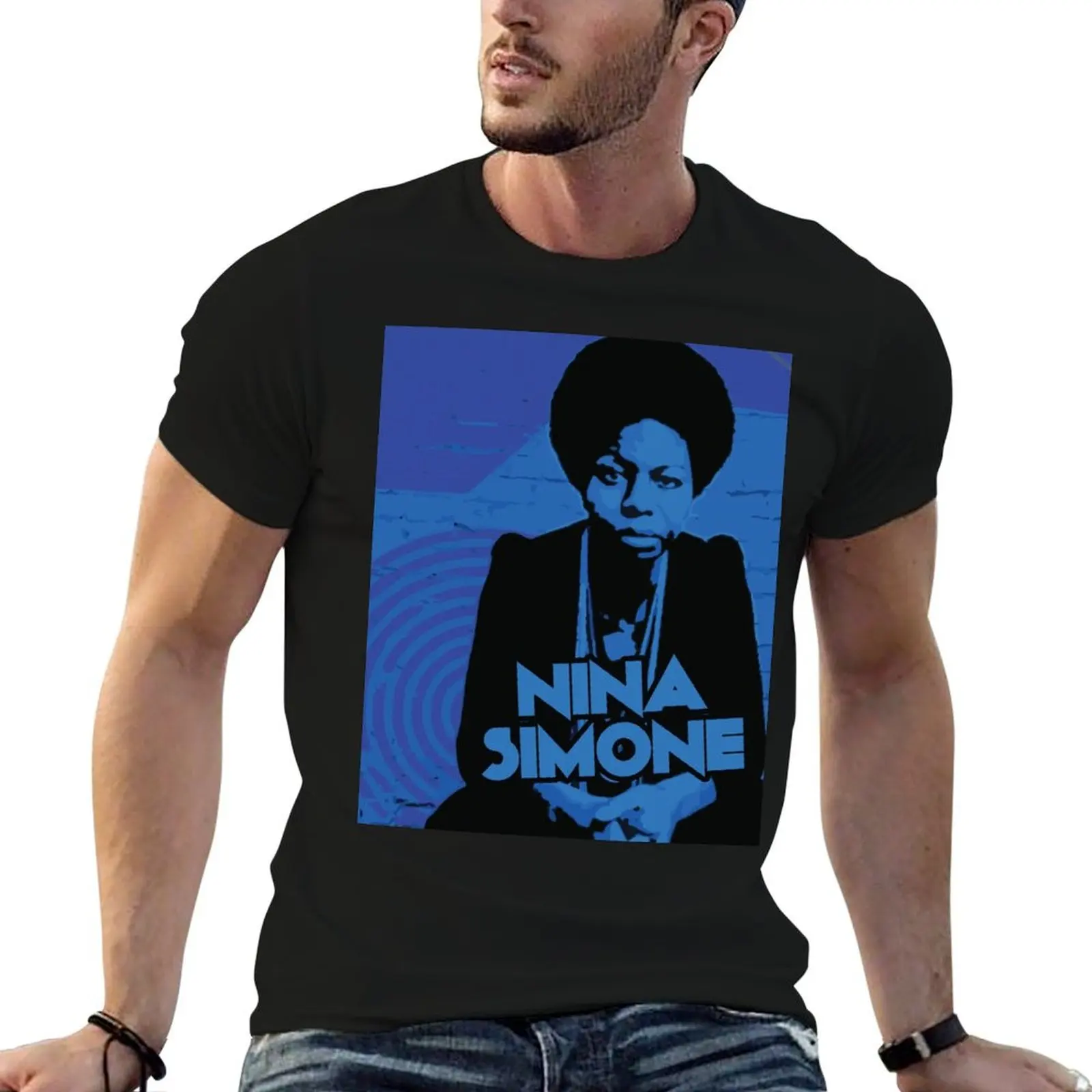 t graphic t You Simone for shirt man Nina T-Shirt For shirts man Blue designer