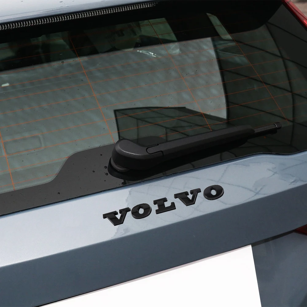 1pc 3D ABS Plastic Car Trunk Badge Volvo Letter Emblem Sticker Decal For volvo S80L XC60 XC90 S60 S80 V40 Accessories Styling