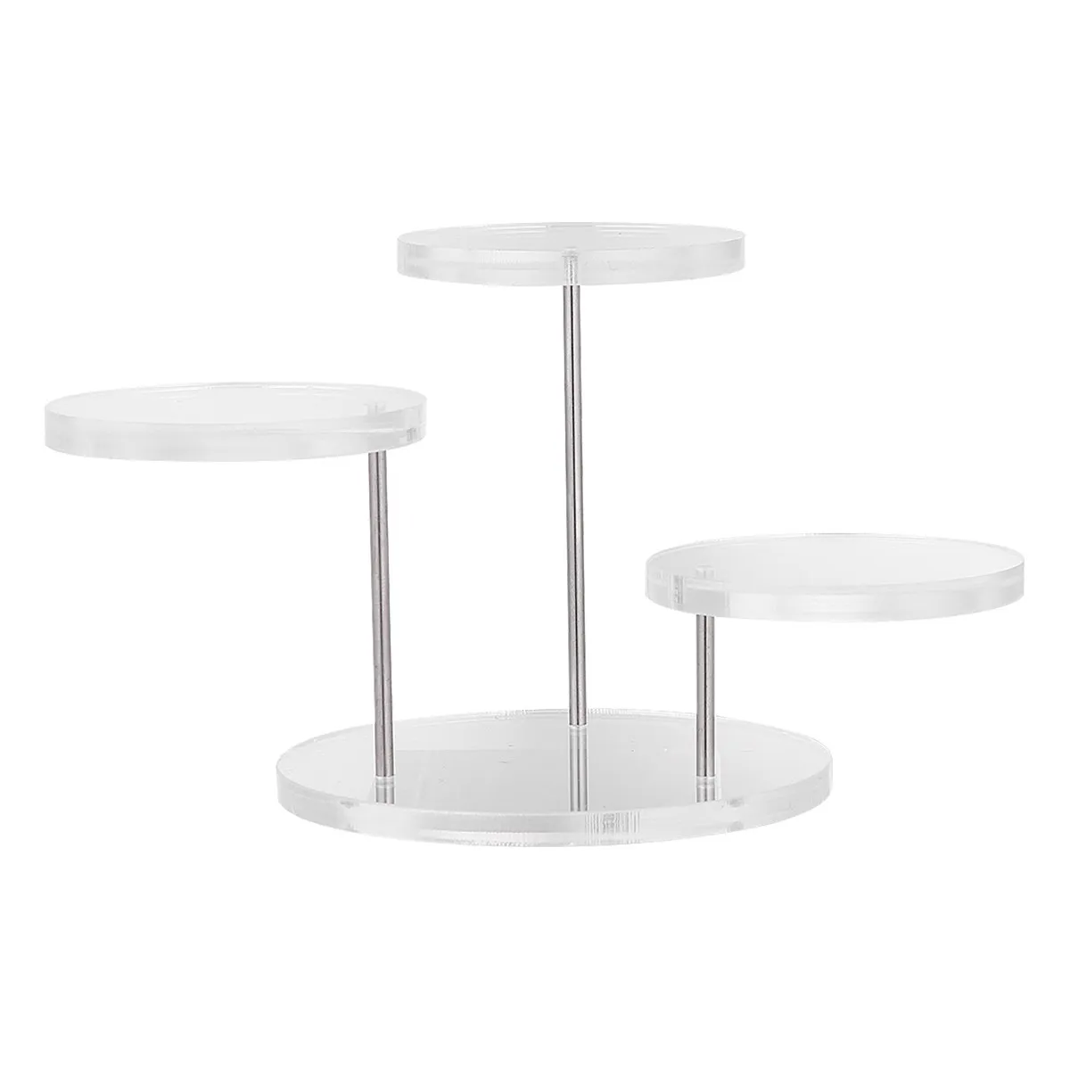 1Set Jewelry Display Stand Premium Multilayer Ring Earring Bracelet Watch Showcase Rack for Store Home Gallery Use