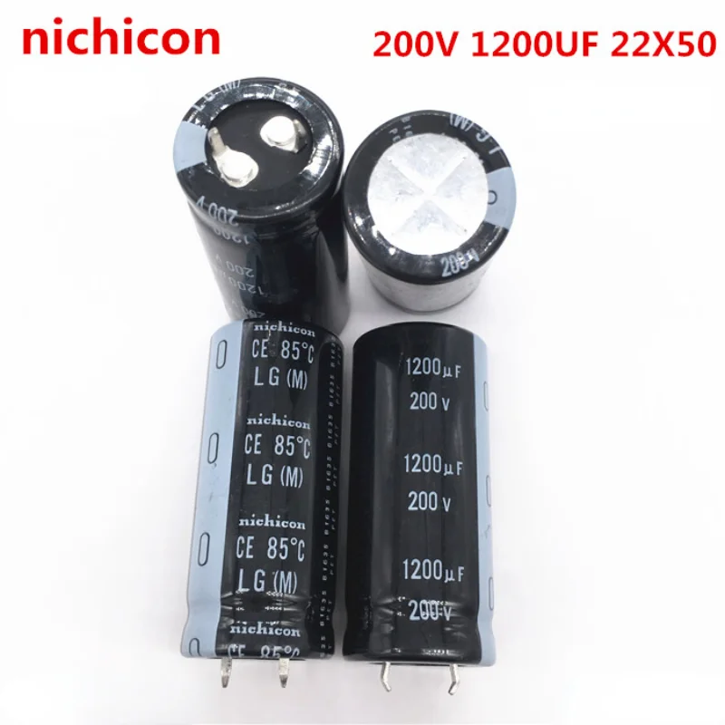 （1pcs0）200V1200UF High Quality Fixed Capacitor Nichicon Aluminum Electrolytic Capacitor 1200UF 200V 22X50mm