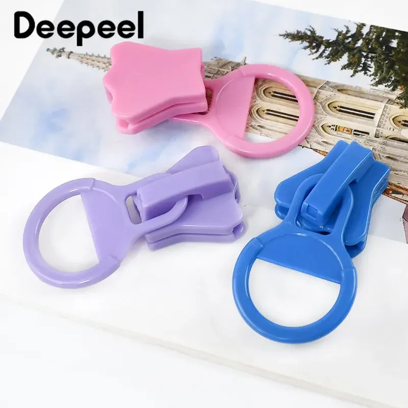 5/10 pz 20 # Zipper Puller Slider resina Zip Head per vestiti piumino bagagli tenda borsa Decor Zips Kit di riparazione accessori per cucire