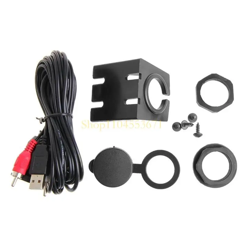 

Best Seller USB 3.5mm to 2RCA Adapter Cable for Car Audios Easy Installation USB 3.5 to RCA Extension Cable